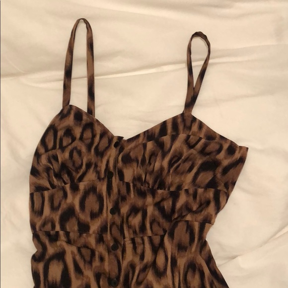 Le château Leopard Print Bustier Dress - Picture 7 of 9